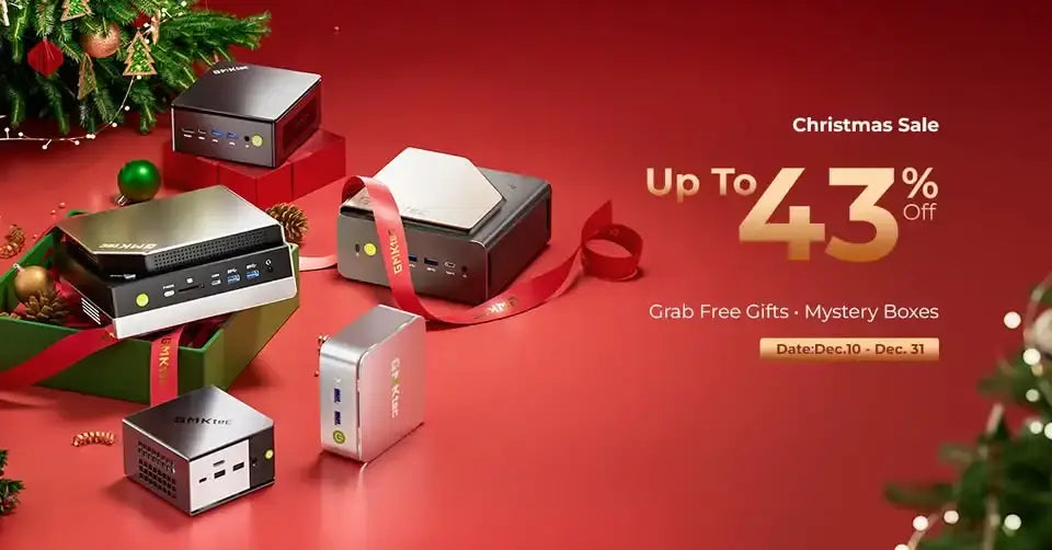 GMKtec Christmas & New Year Sale: Up to 43% Off Mini PCs GMKtec