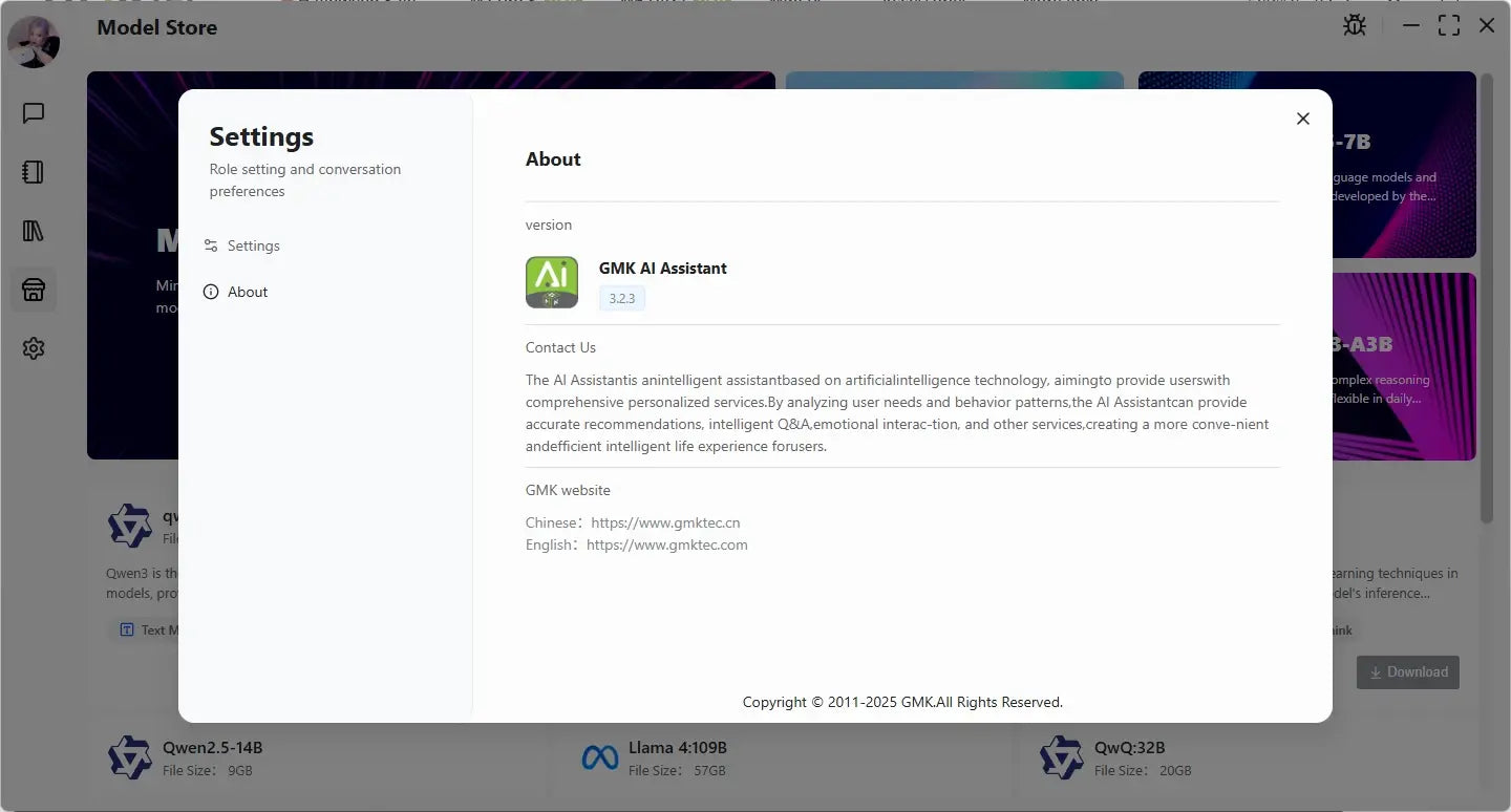 GMKtec EVO-T1 & EVO-X2 Upgraded to GMKtec AI Assistant Version 3.2.3 GMKtec