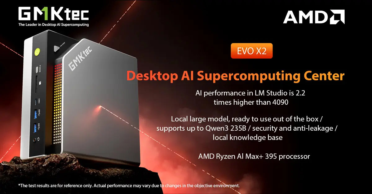 GMKtec Unveils EVO-X2 at 2025 Taipei AMD AI Solutions Day —World’s First Mini PC with Ryzen AI Max+ GMKtec