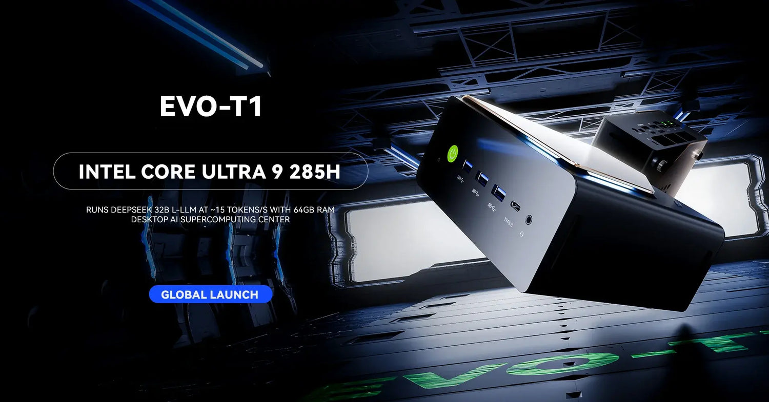 🚀 Global Launch: EVO-T1 with Intel® Core™ Ultra 9 285H – Built for the AI Era GMKtec
