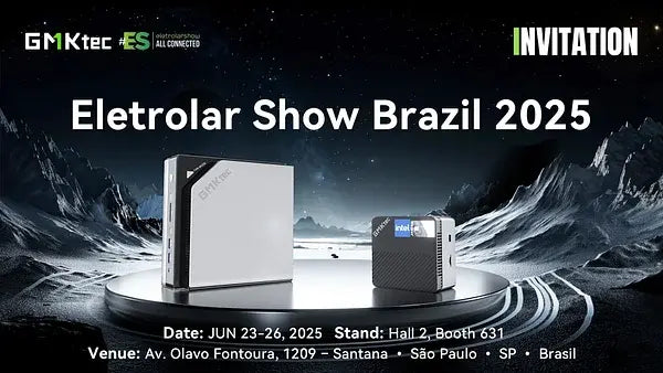 🌍 GMKtec has officially landed at Eletrolar Show Brazil 2025! GMKtec