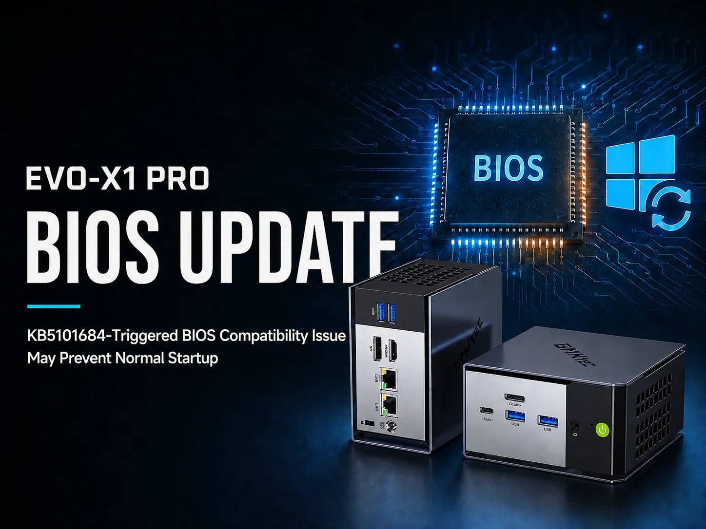 EVO-X1 PRO BIOS Update: How to Fix Startup Freeze After Windows KB5101684 GMKtec