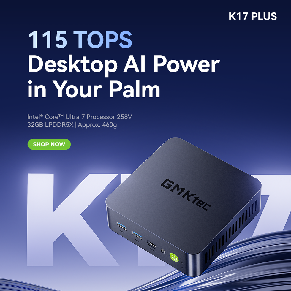 GMKtec K17 Plus Intel® Core™ Ultra 7 258V Mini PC