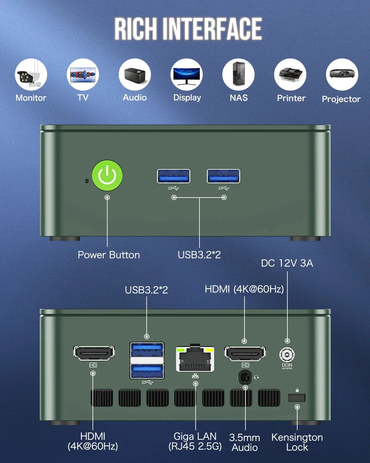 GMKtec NucBox G3 Mini PC 12th Intel® Alder Lake N100 - GMKtec GMKtec NucBox G3 Mini PC 12th Intel® Alder Lake N100 - GMKtec