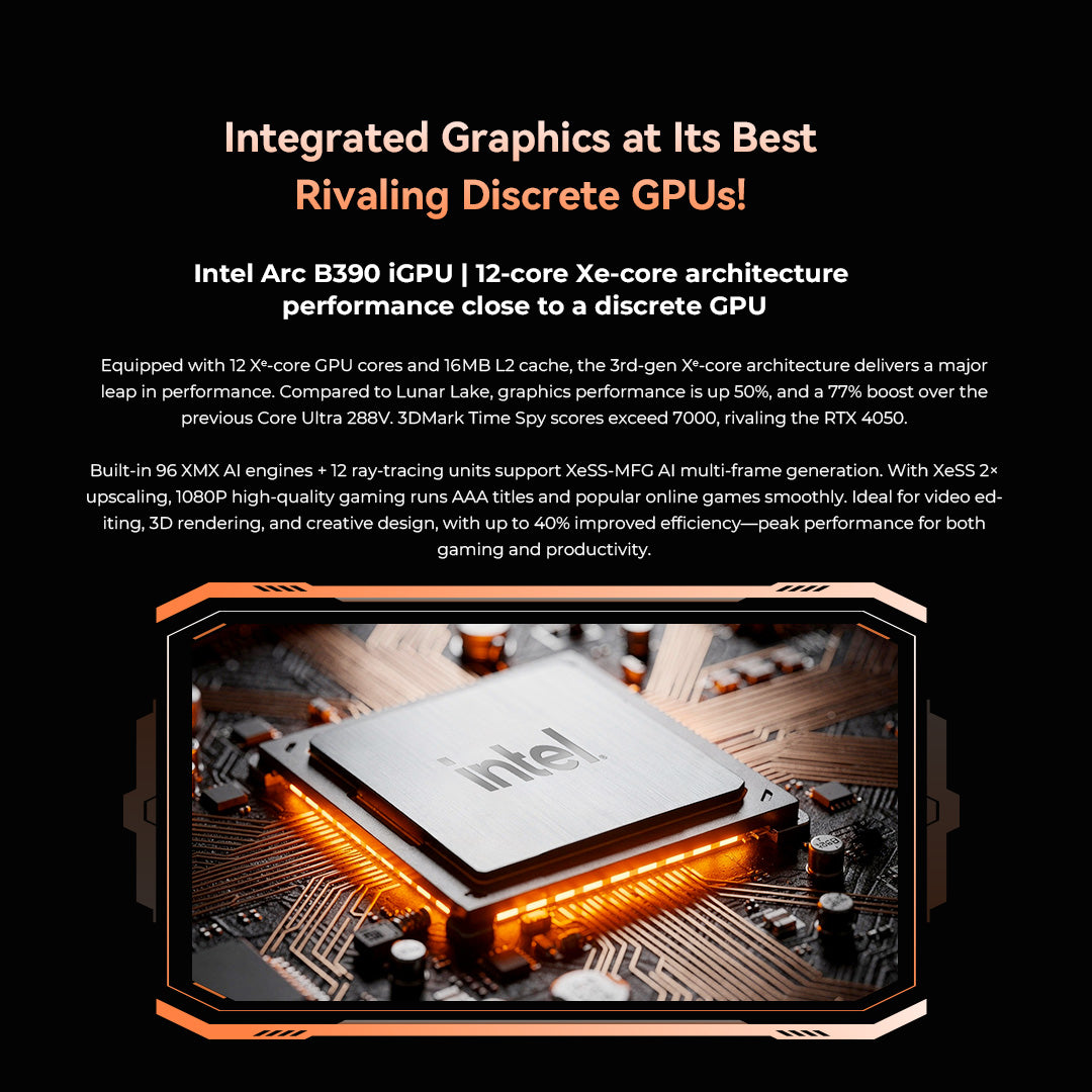 GMKtec EVO-T2 AI Mini PC Intel® Core™ Ultra X7 358H / X9 388H