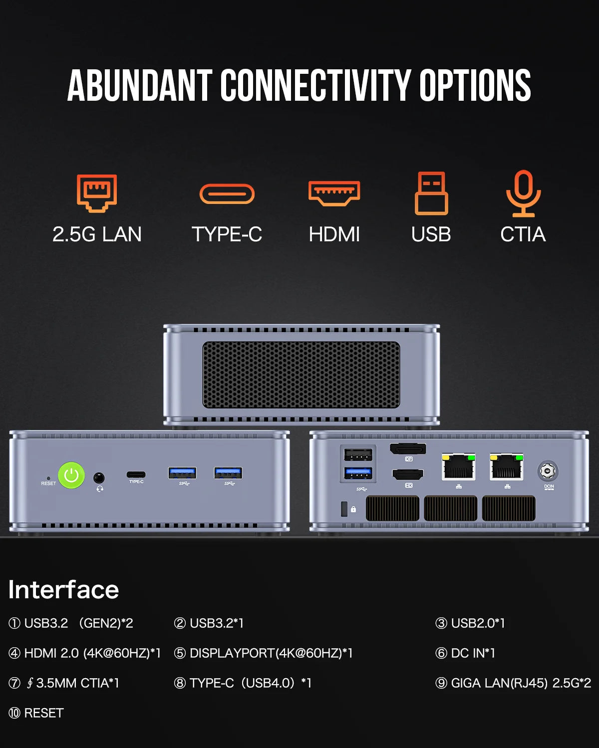 GMKtec NucBox K6 Mini PC AMD Ryzen™ 7 7840HS