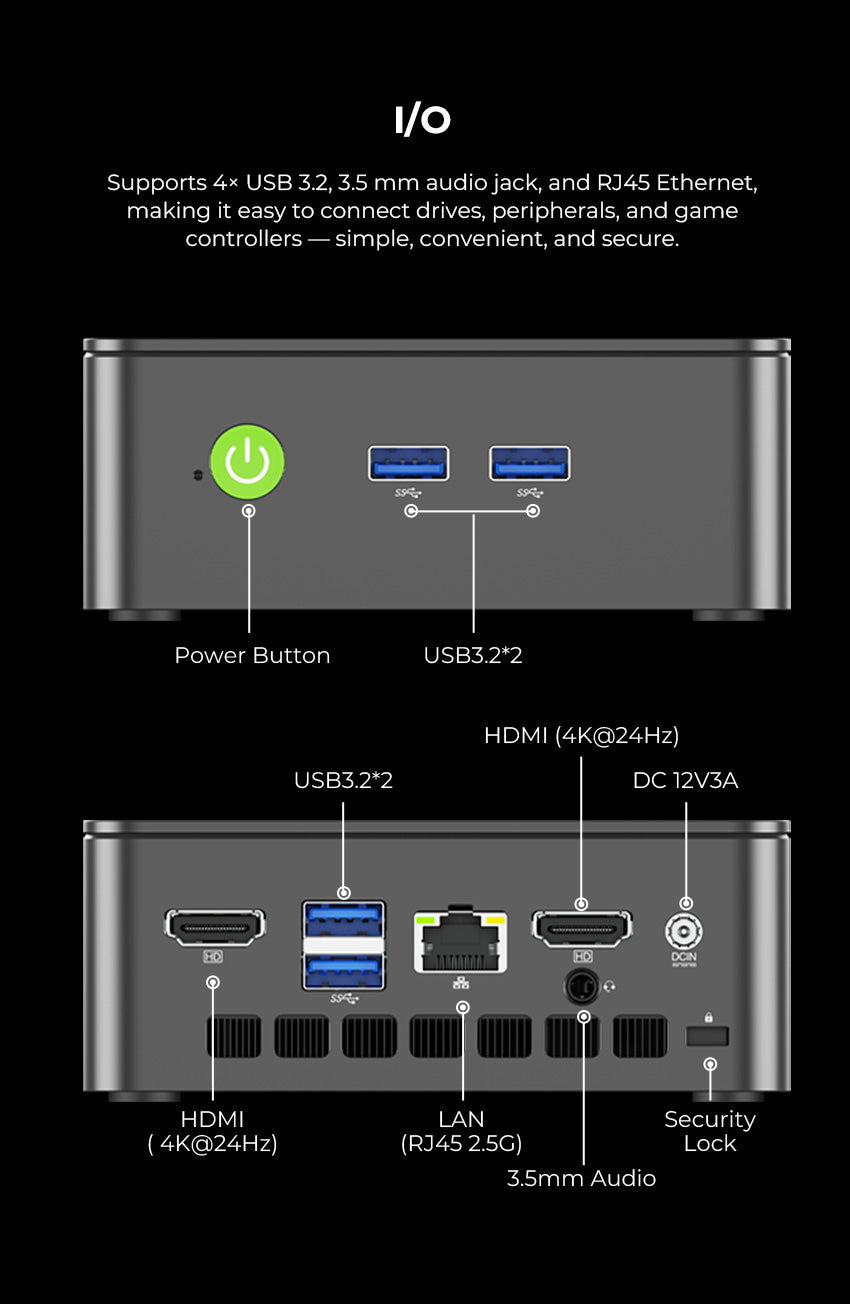 GMKtec NucBox G3 Pro Mini PC Intel® Core™ i3-10110U