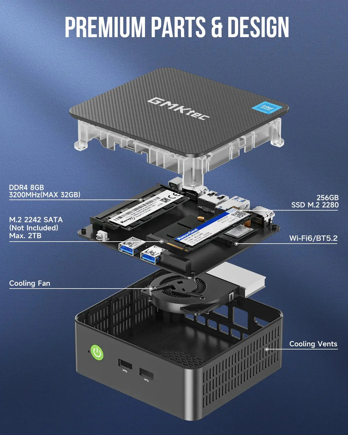 GMKtec NucBox G3 Plus Mini PC Intel® 12th Twin Lake N150 - GMKtec GMKtec NucBox G3 Plus Mini PC Intel® 12th Twin Lake N150 - GMKtec