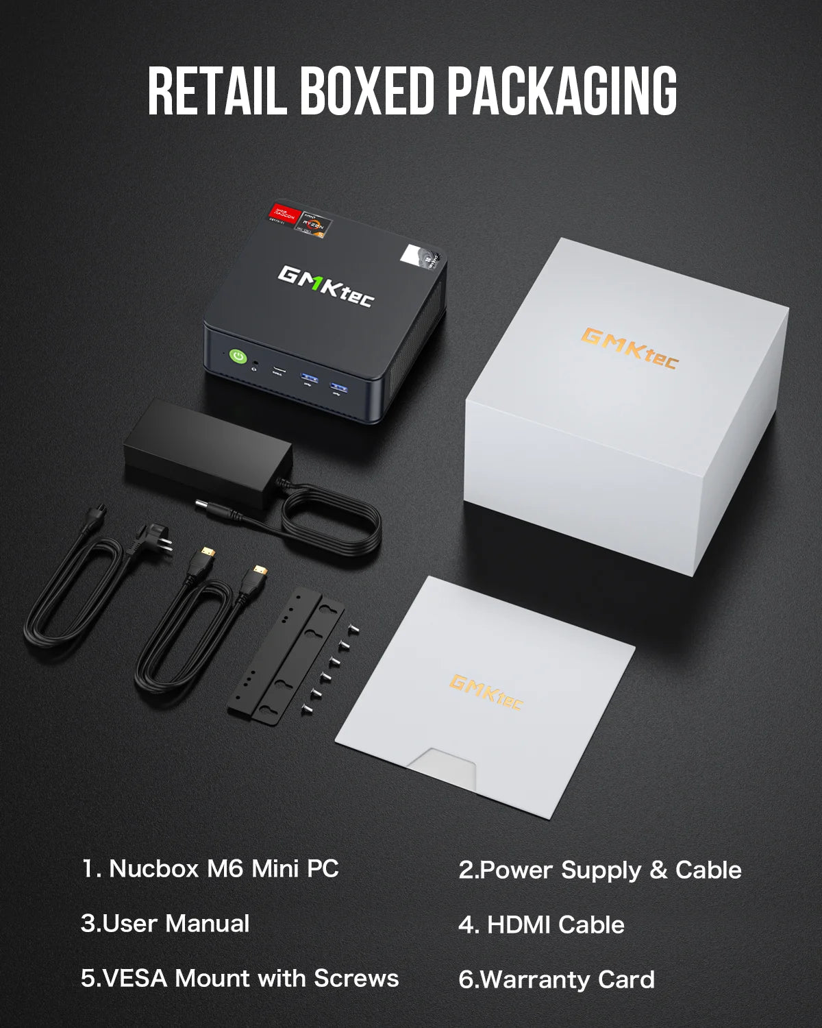 GMKtec NucBox M6 Mini PC AMD® Ryzen™ 5 6600H GMKtec NucBox M6 Mini PC AMD® Ryzen™ 5 6600H