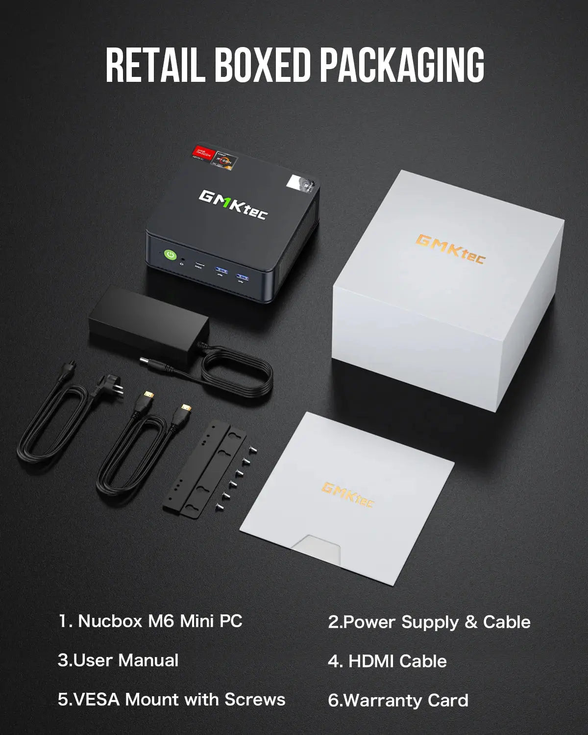 GMKtec NucBox M6 Mini PC AMD® Ryzen™ 5 6600H GMKtec US