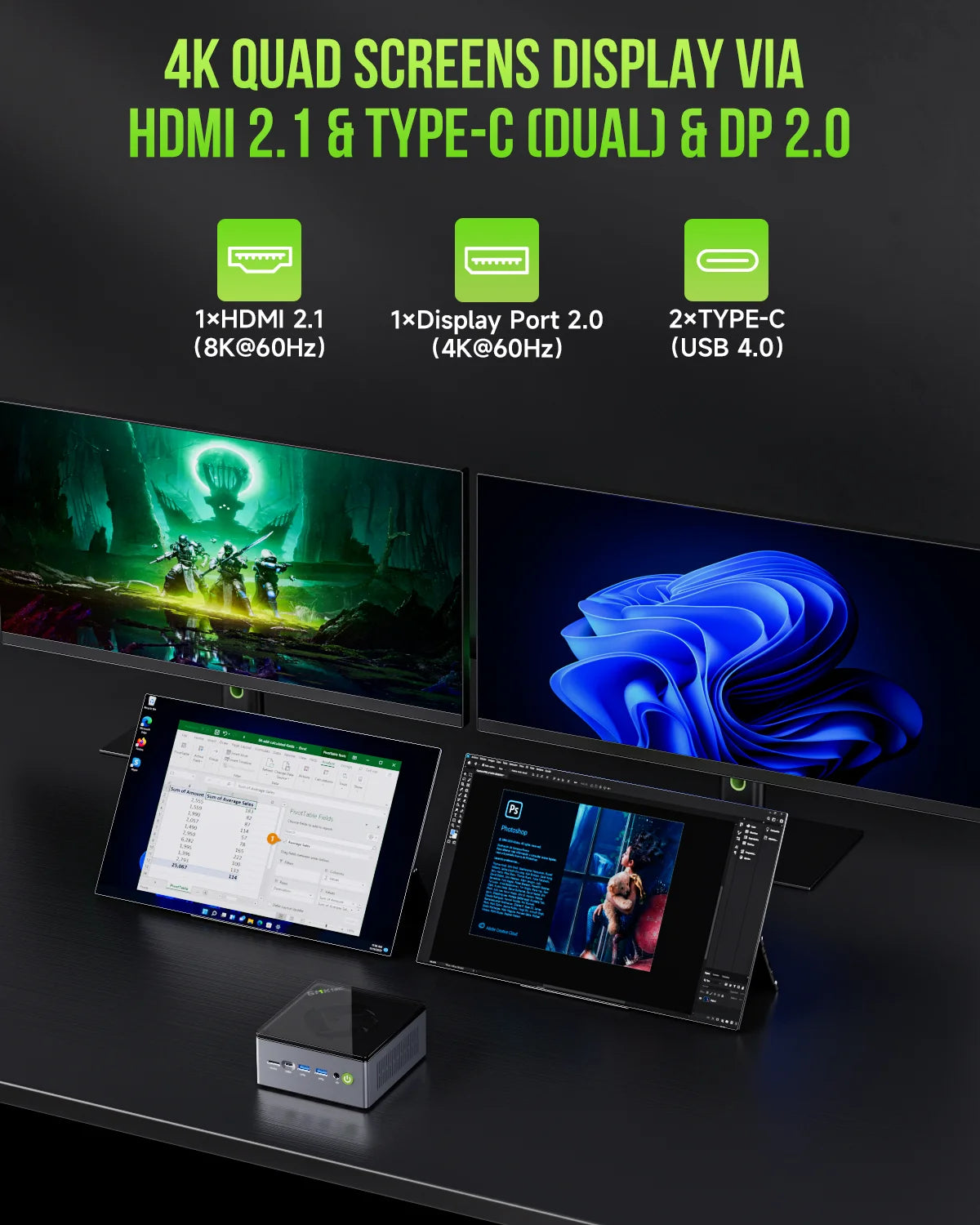 GMKtec NucBox M7 Mini PC AMD Ryzen™ 7 PRO 6850H