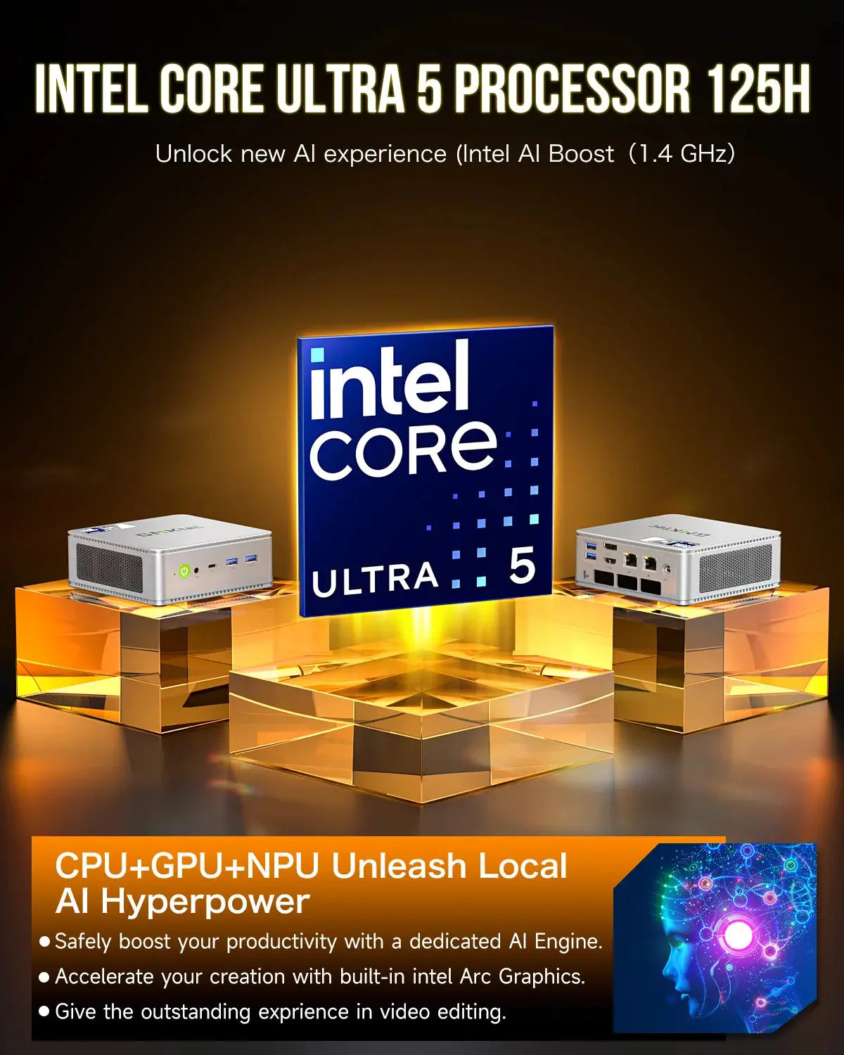 GMKtec NucBox K9 Mini PC Intel® Ultra 5 125H - GMKtec GMKtec NucBox K9 Mini PC Intel® Ultra 5 125H - GMKtec