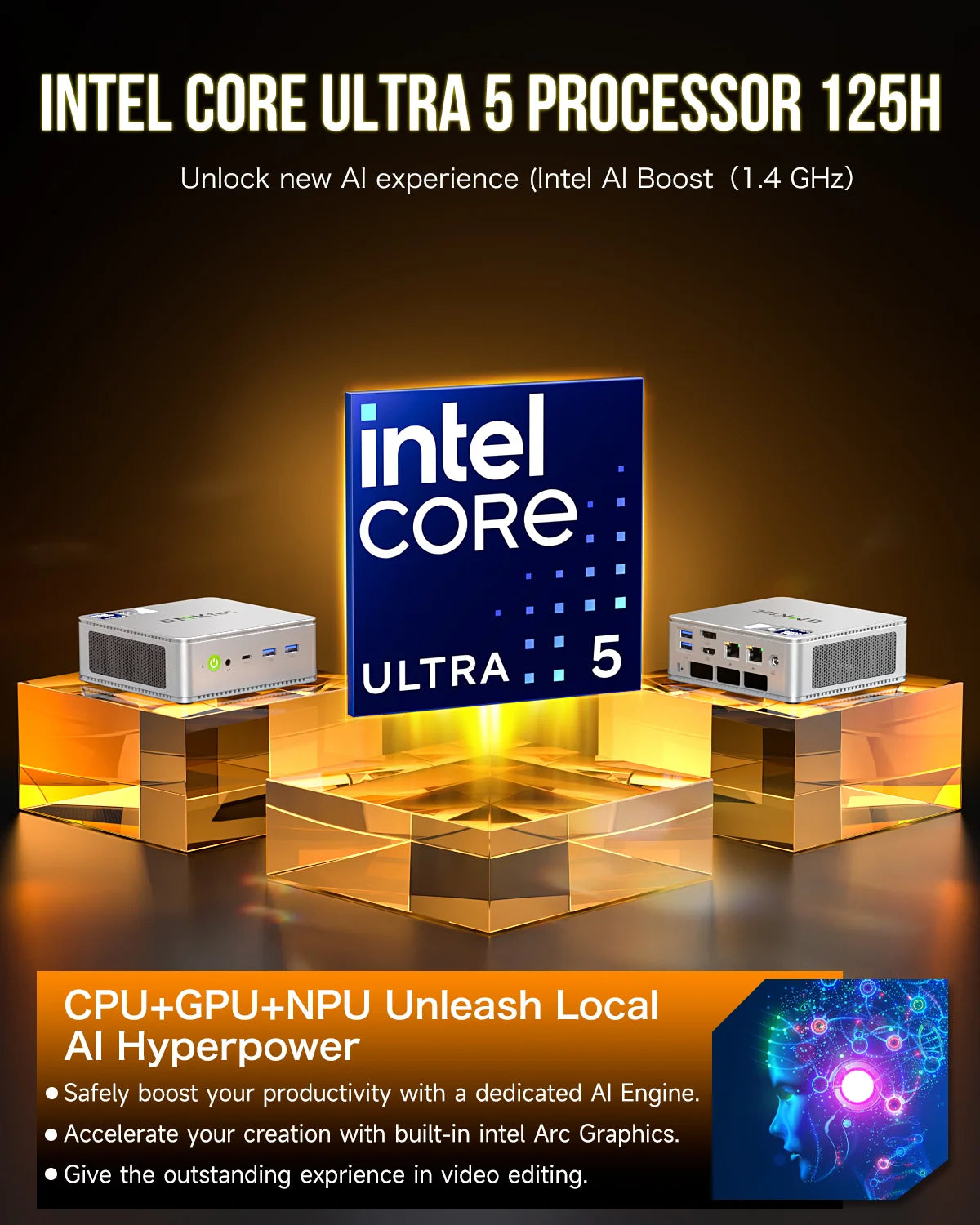 GMKtec NucBox K9 Mini PC Intel® Ultra 5 125H
