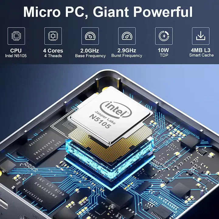 NucBox 5 Mini PC Intel® 11th Jasper Lake N5105( Wi-Fi 5) - – GMKtec NucBox 5 Mini PC Intel® 11th Jasper Lake N5105( Wi-Fi 5) - – GMKtec