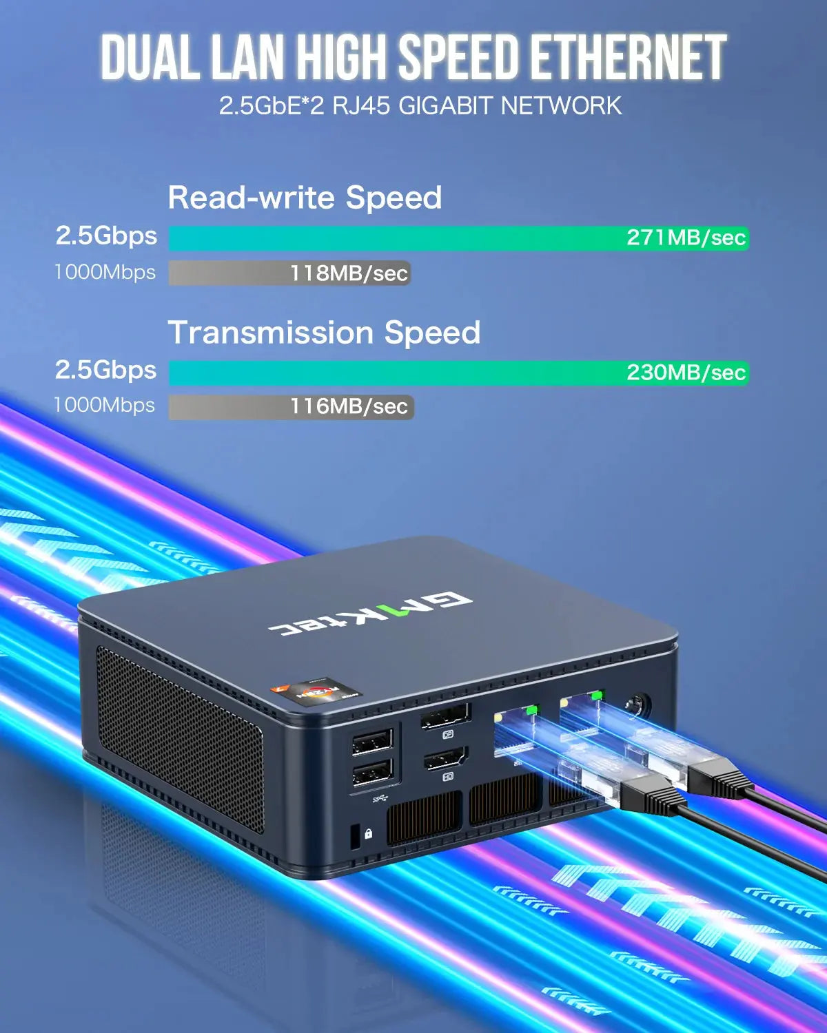 GMKtec NucBox M5 Plus Mini PC AMD Ryzen™ 7 5825U - GMKtec GMKtec NucBox M5 Plus Mini PC AMD Ryzen™ 7 5825U - GMKtec