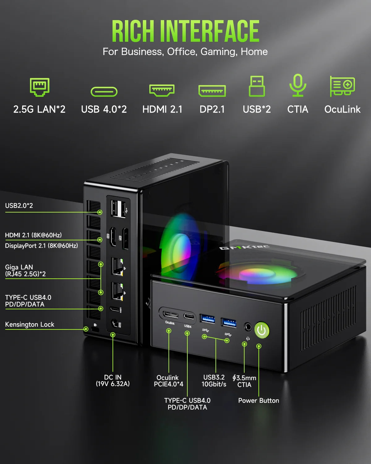 GMKtec NucBox K11 Mini PC AMD Ryzen™ 9 8945HS