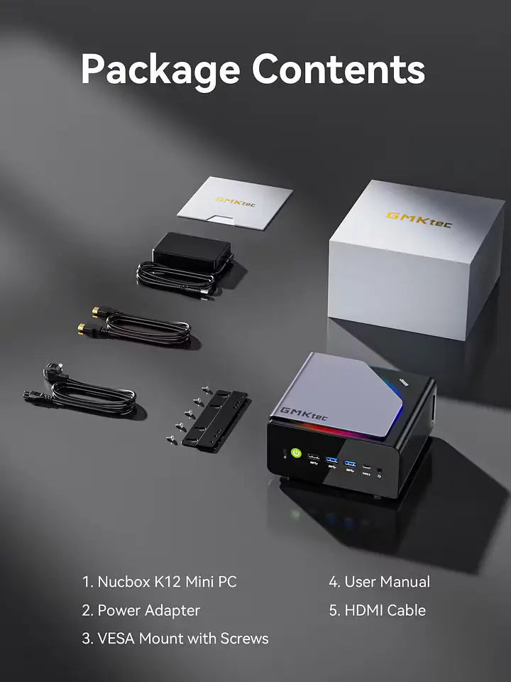 GMKtec K12 Mini PC AMD Ryzen™ 7 H 255 - GMKtec GMKtec K12 Mini PC AMD Ryzen™ 7 H 255 - GMKtec