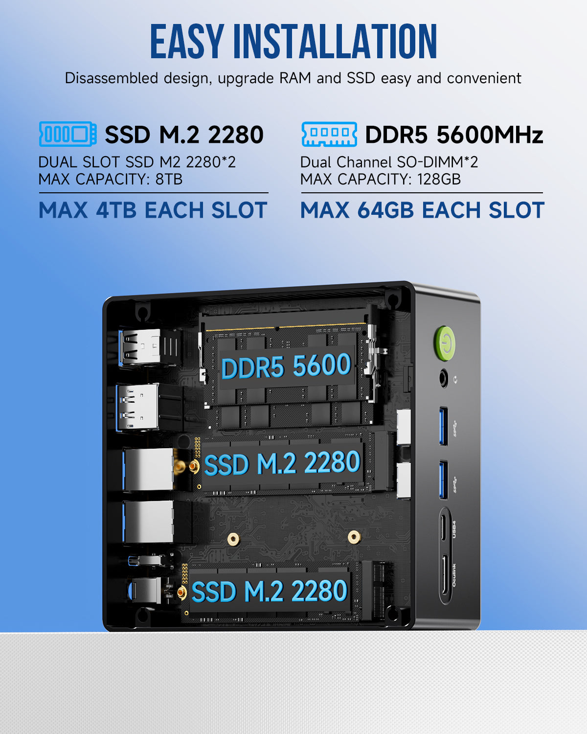 GMKtec K8 Plus Mini PC AMD Ryzen™ 7 8845HS