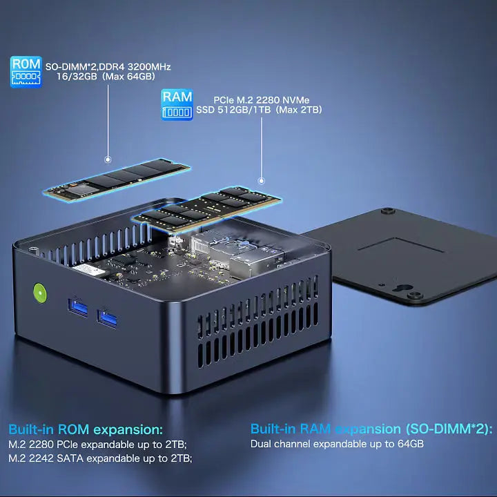 GMKtec NucBox M2 Mini PC Intel® 11th Core™ i7 11390H - GMKtec GMKtec NucBox M2 Mini PC Intel® 11th Core™ i7 11390H - GMKtec