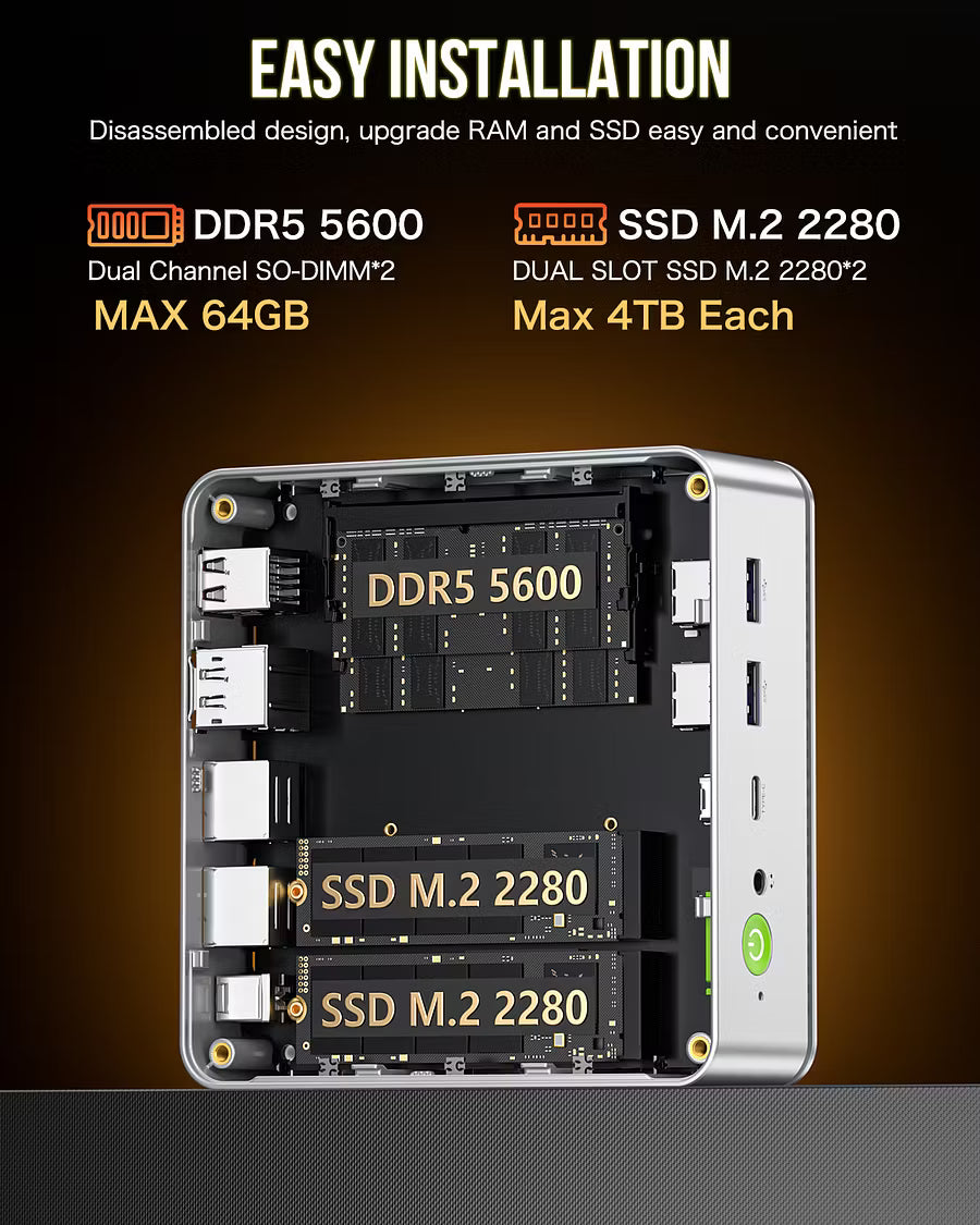 GMKtec NucBox K8 Mini PC AMD® Ryzen™ 7 8845HS