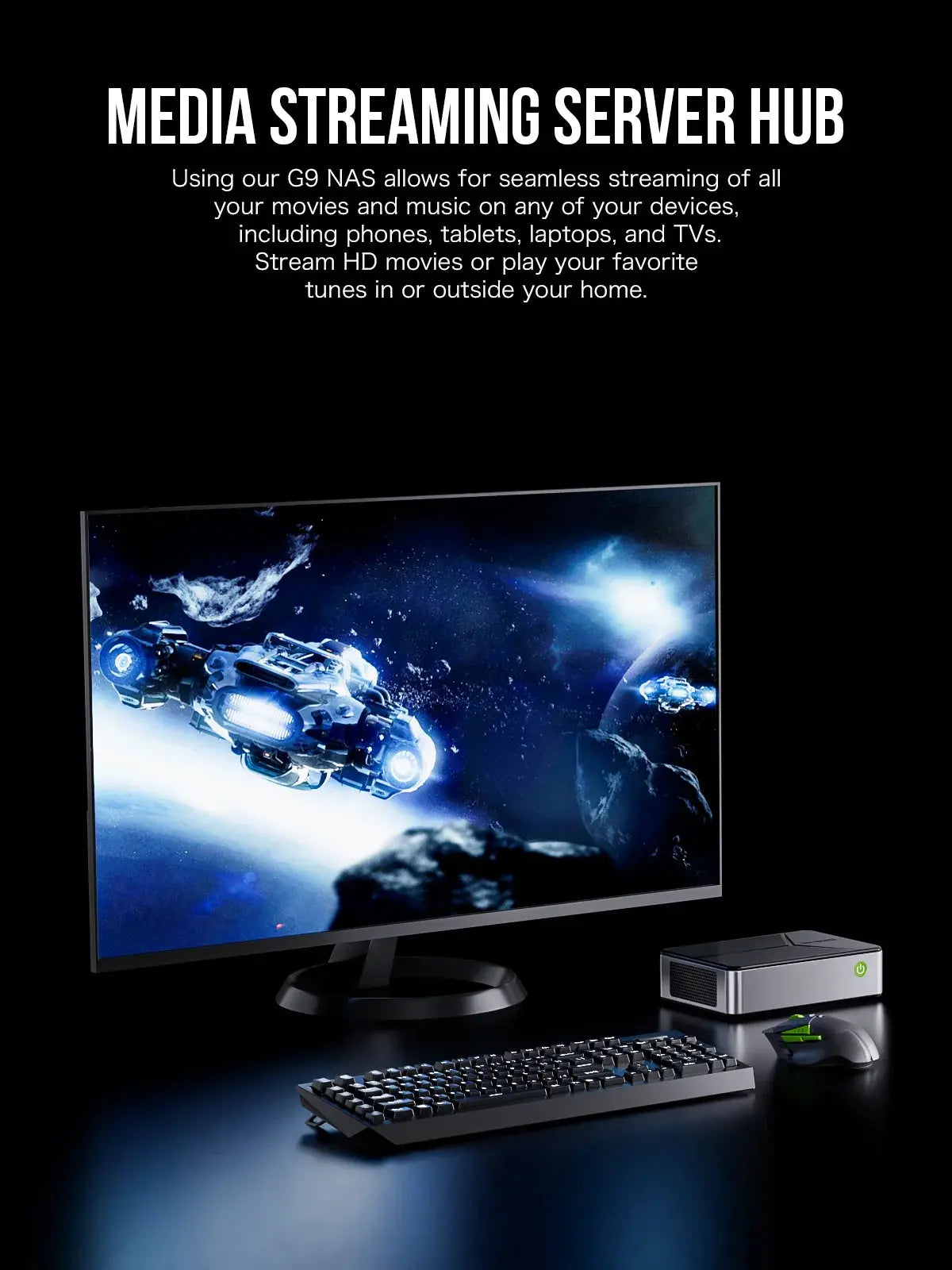 GMKtec NucBox G9 Mini PC Intel® Twin Lake N150 Dual-system 4-bay NAS GMKtec US