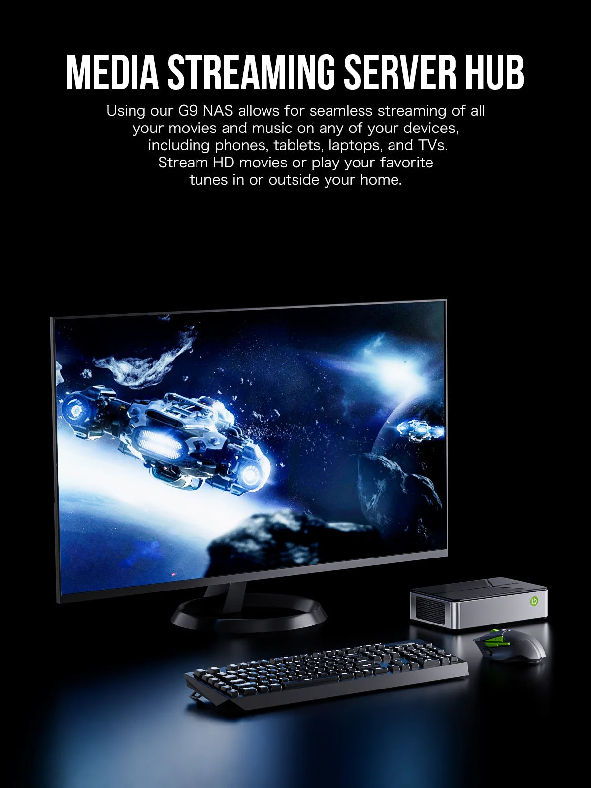 GMKtec NucBox G9 Mini PC Intel® Twin Lake N150 Dual-system 4-bay NAS