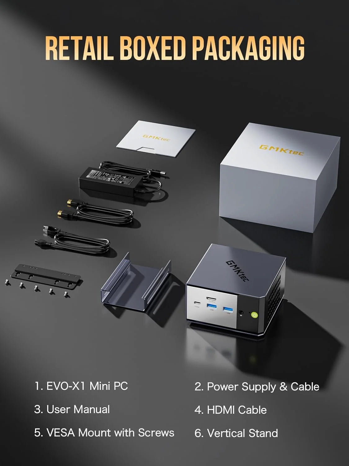 GMKtec EVO-X1 AI Mini PC AMD Ryzen™ AI 9 HX 370 GMKtec EVO-X1 AI Mini PC AMD Ryzen™ AI 9 HX 370