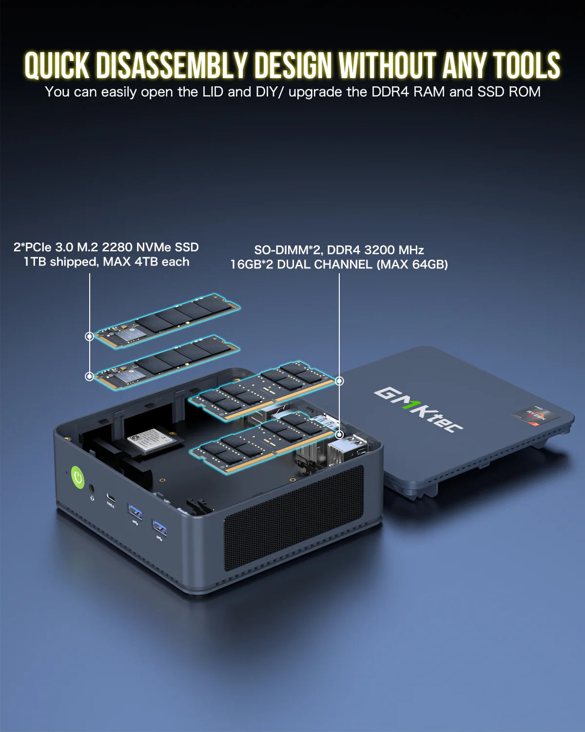GMKtec M5 Plus 16GB/512GB ミニPC GMKtec NucBox M5 Plus AMD Ryzen 7 5825U Mini PC – GMKtec JP