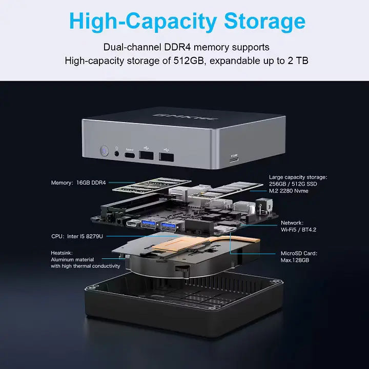 GMKtec NucBox 2 Mini PC Intel® Core™ i5 8279U - GMKtec GMKtec NucBox 2 Mini PC Intel® Core™ i5 8279U - GMKtec
