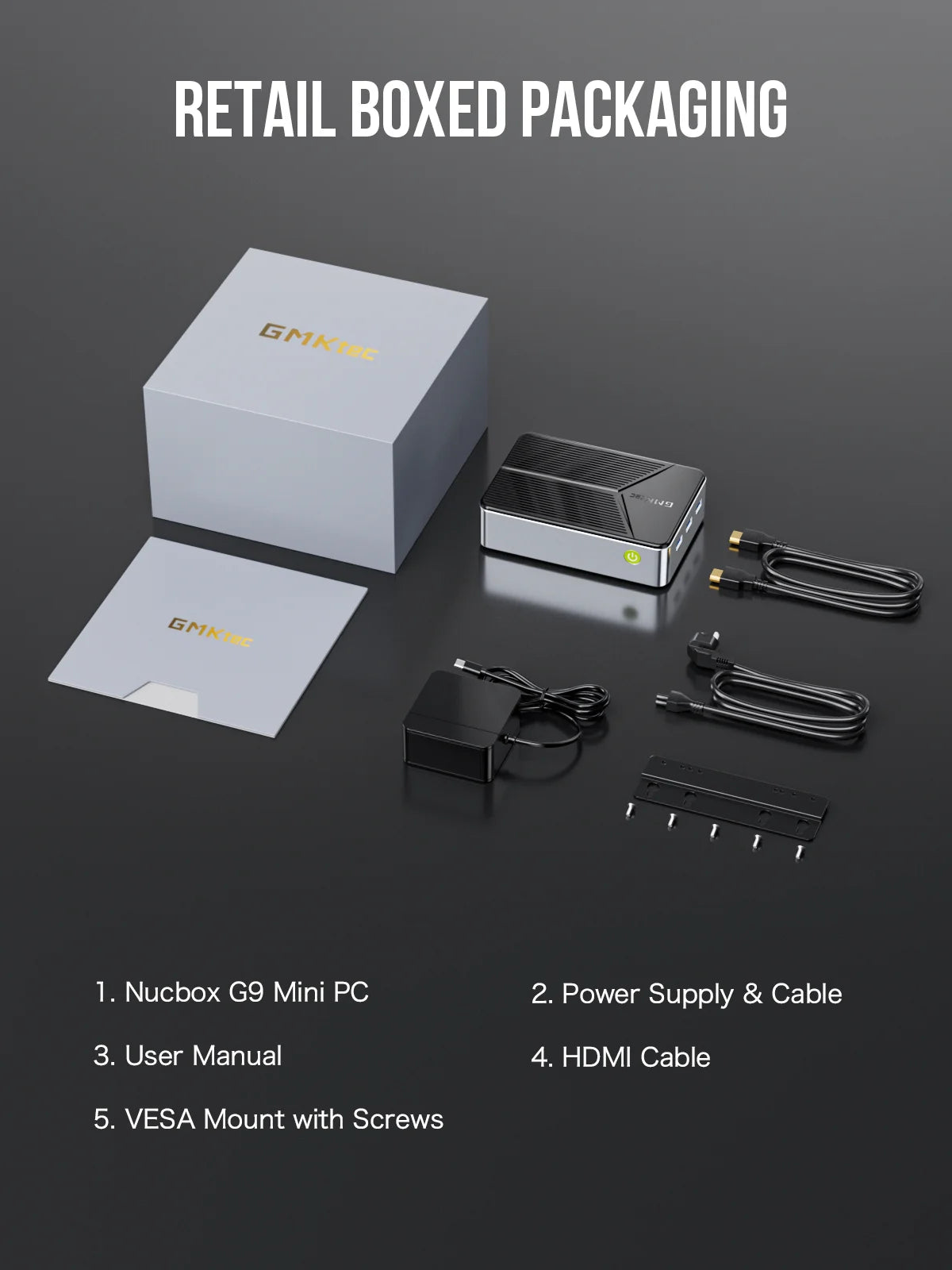 GMKtec NucBox G9 Mini PC Intel® Twin Lake N150 Dual-system 4-bay NAS