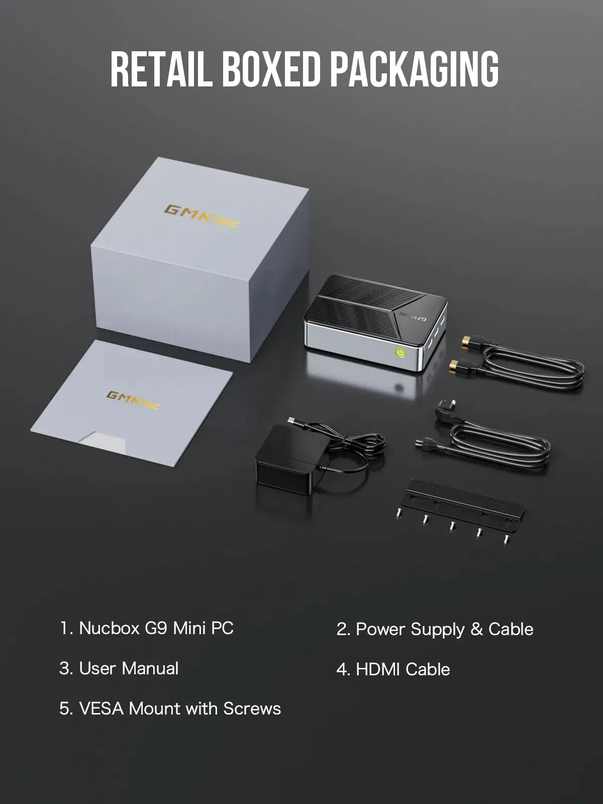 GMKtec NucBox G9 Mini PC Intel® Twin Lake N150 Dual-system 4-bay NAS GMKtec US