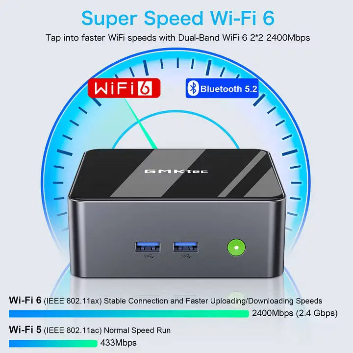 GMKtec NucBox M2 Mini PC Intel® 11th Core™ i7 11390H - GMKtec GMKtec NucBox M2 Mini PC Intel® 11th Core™ i7 11390H - GMKtec
