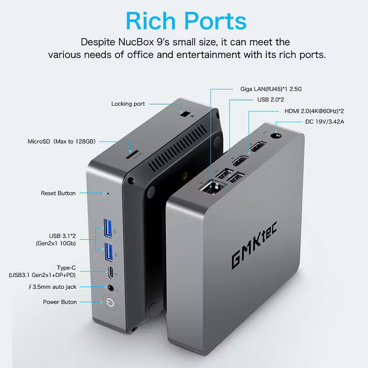 ボブ GMKtec NucBox9 Ryzen5 5600U GMKtec NucBox 9 Mini PC AMD® Ryzen™ 5 5600U
