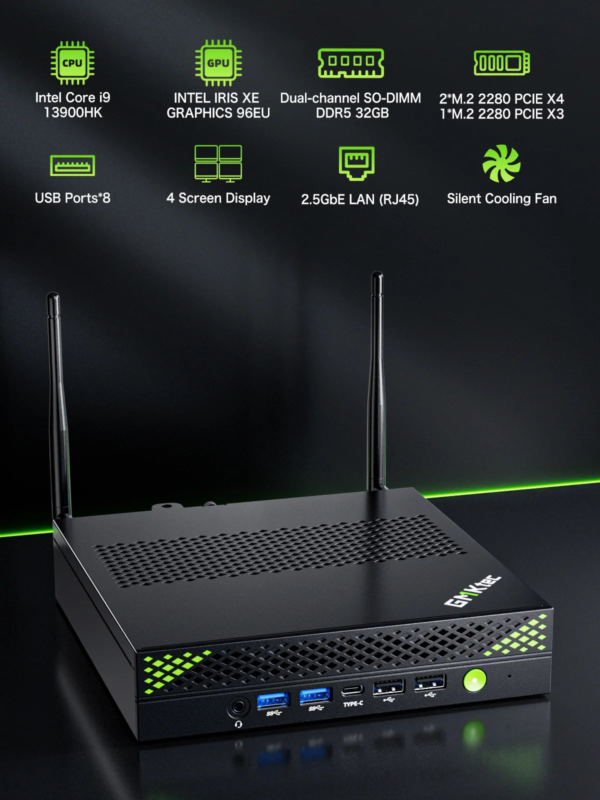 GMKtec NucBox K10 Mini PC Intel® 13th Core™ i9-13900HK