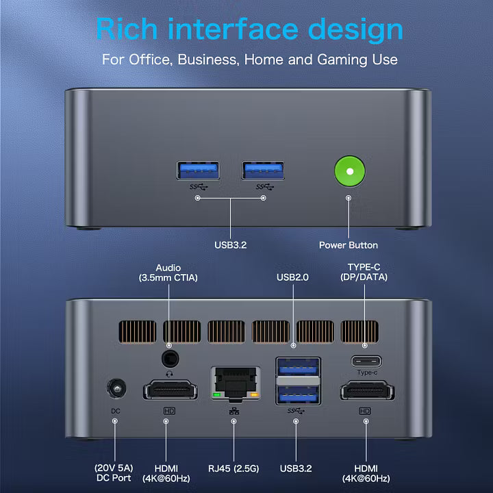 GMKtec NucBox M2 Mini PC Intel® 11th Core™ i7 11390H GMKtec