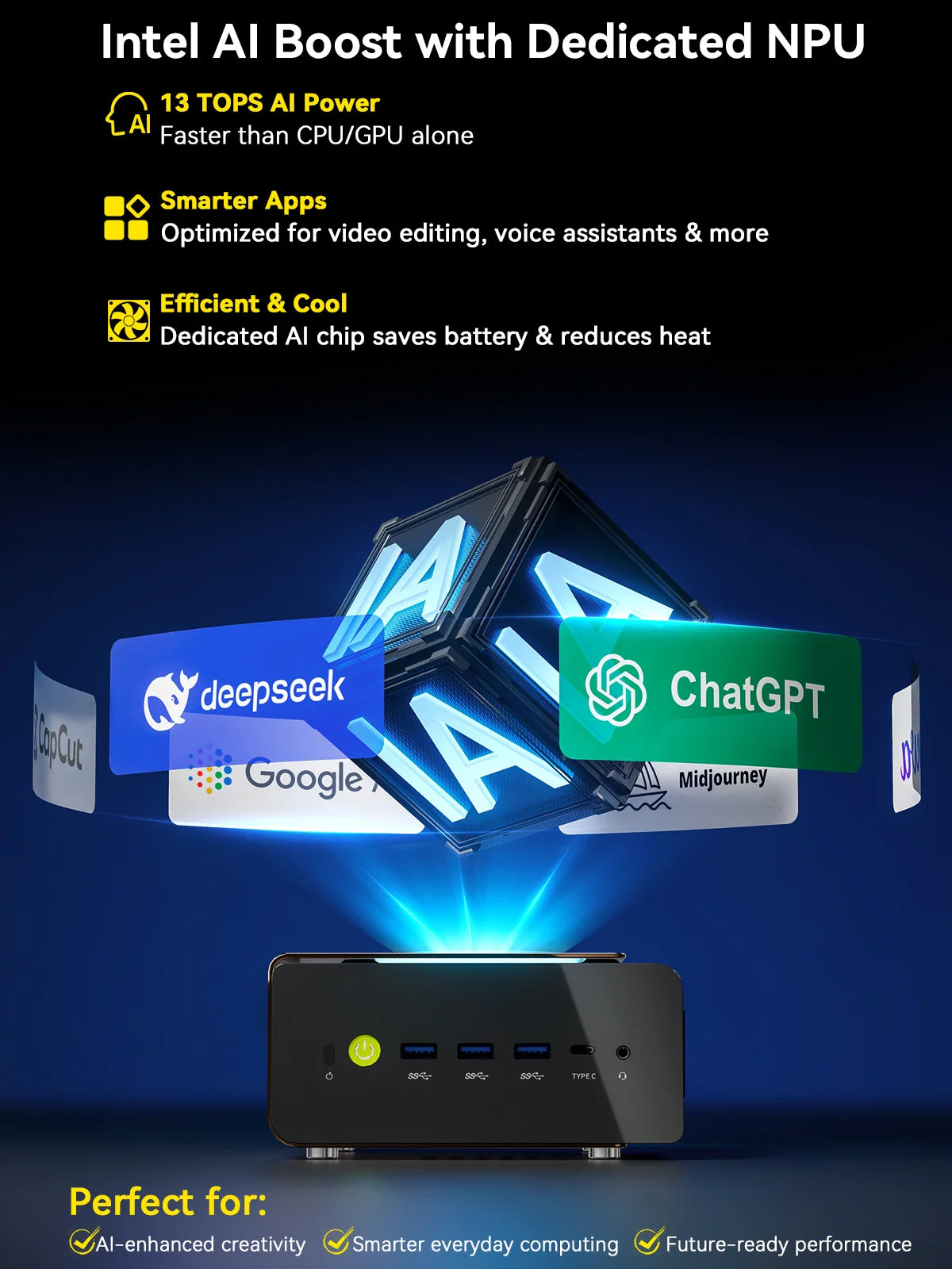 GMKtec EVO-T1 AI Mini PC Intel® Core™ Ultra 9 285H