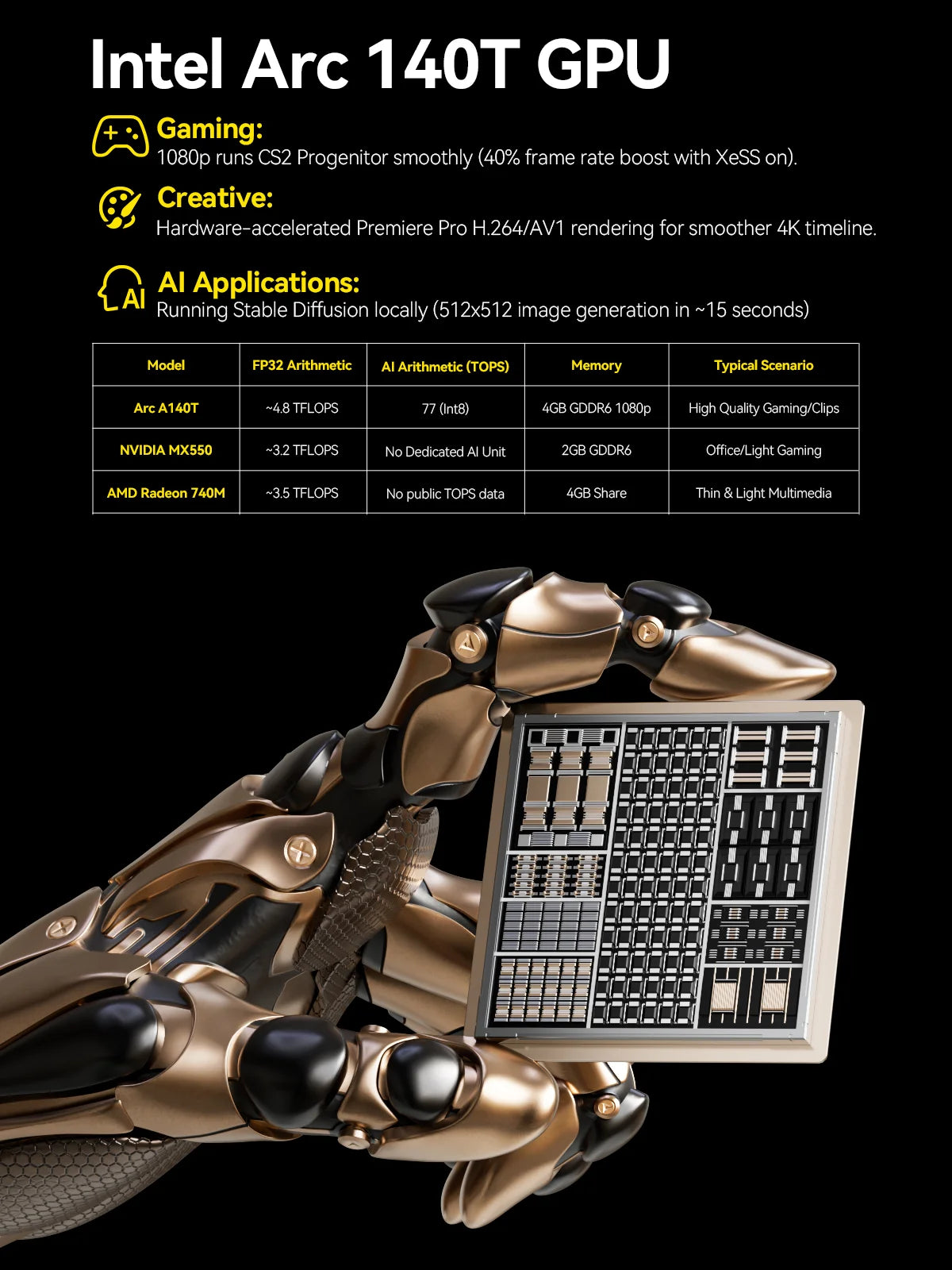 GMKtec EVO-T1 AI Mini PC Intel® Core™ Ultra 9 285H