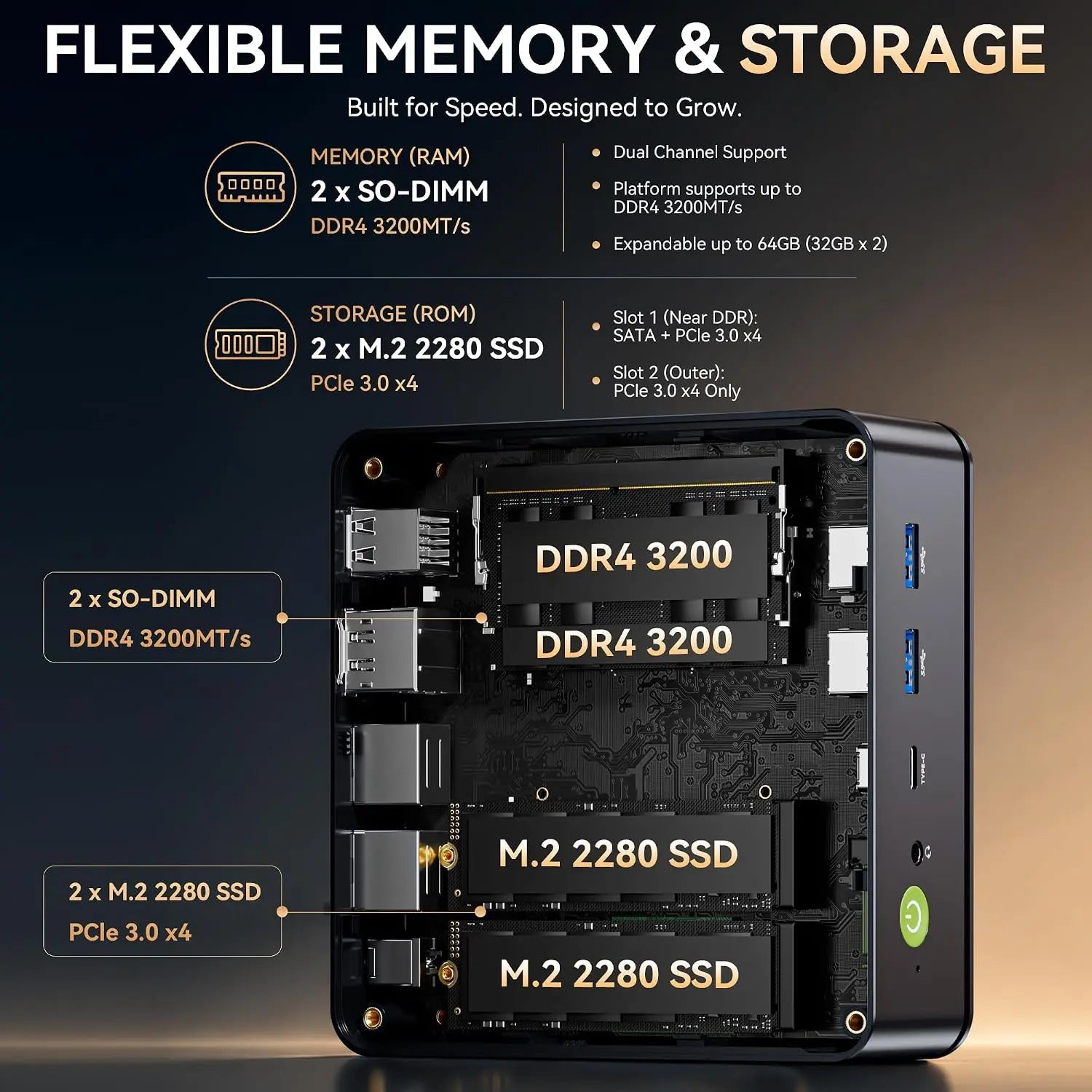 GMKtec M5 Ultra AMD Ryzen™ 7 7730U Mini PC GMKtec US