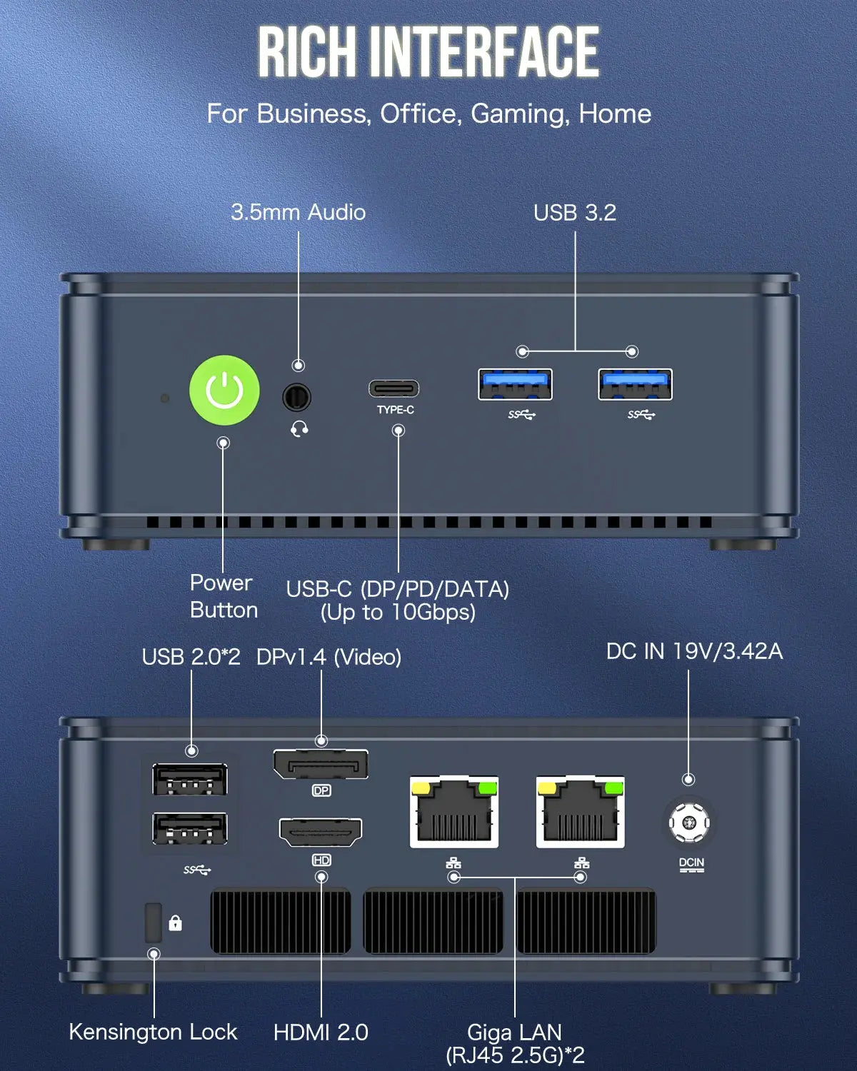 GMKtec NucBox M5 Plus Mini PC AMD Ryzen™ 7 5825U - GMKtec GMKtec NucBox M5 Plus Mini PC AMD Ryzen™ 7 5825U - GMKtec
