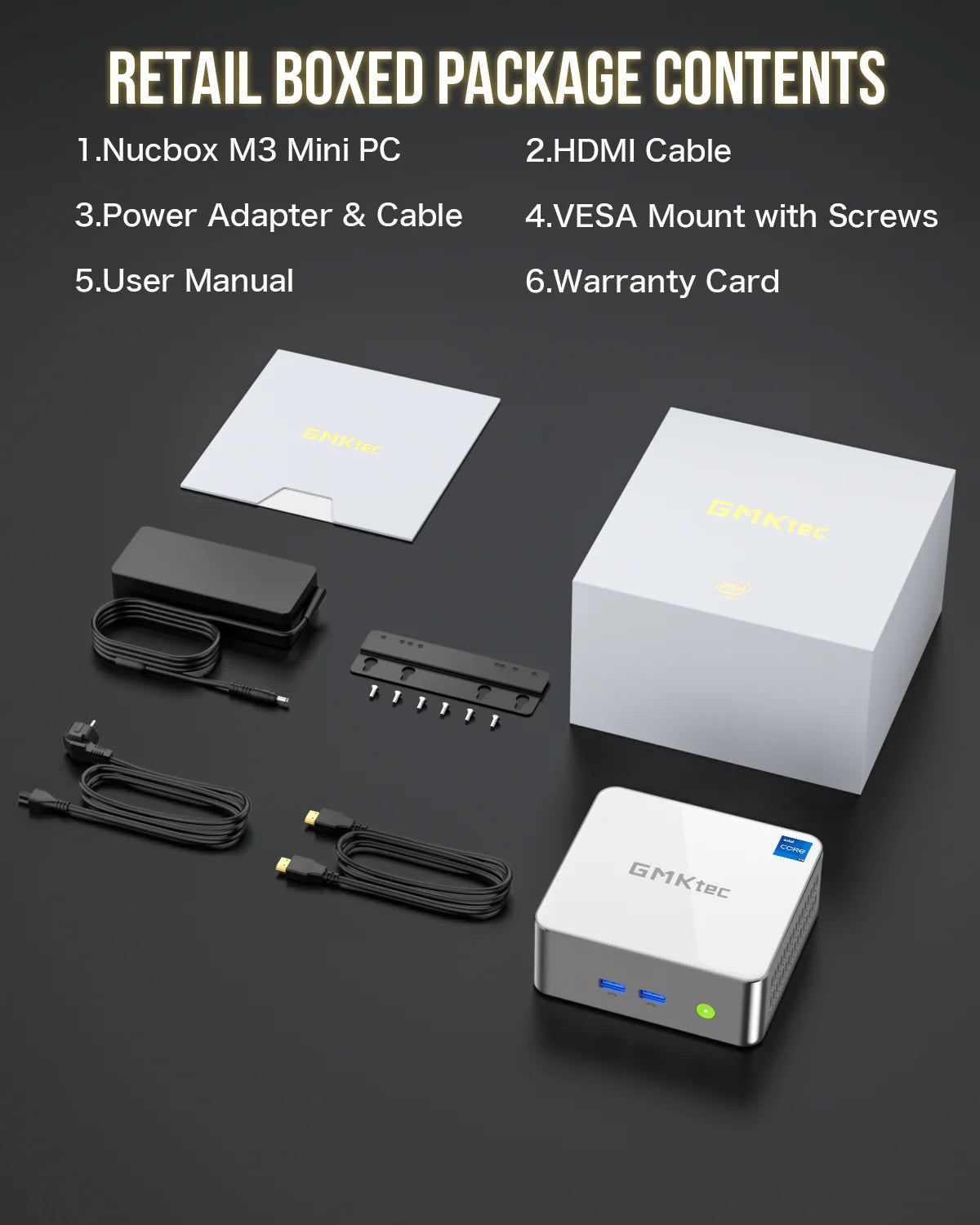 GMKtec NucBox M3 Mini PC Intel® 12th Core™ i5 12450H