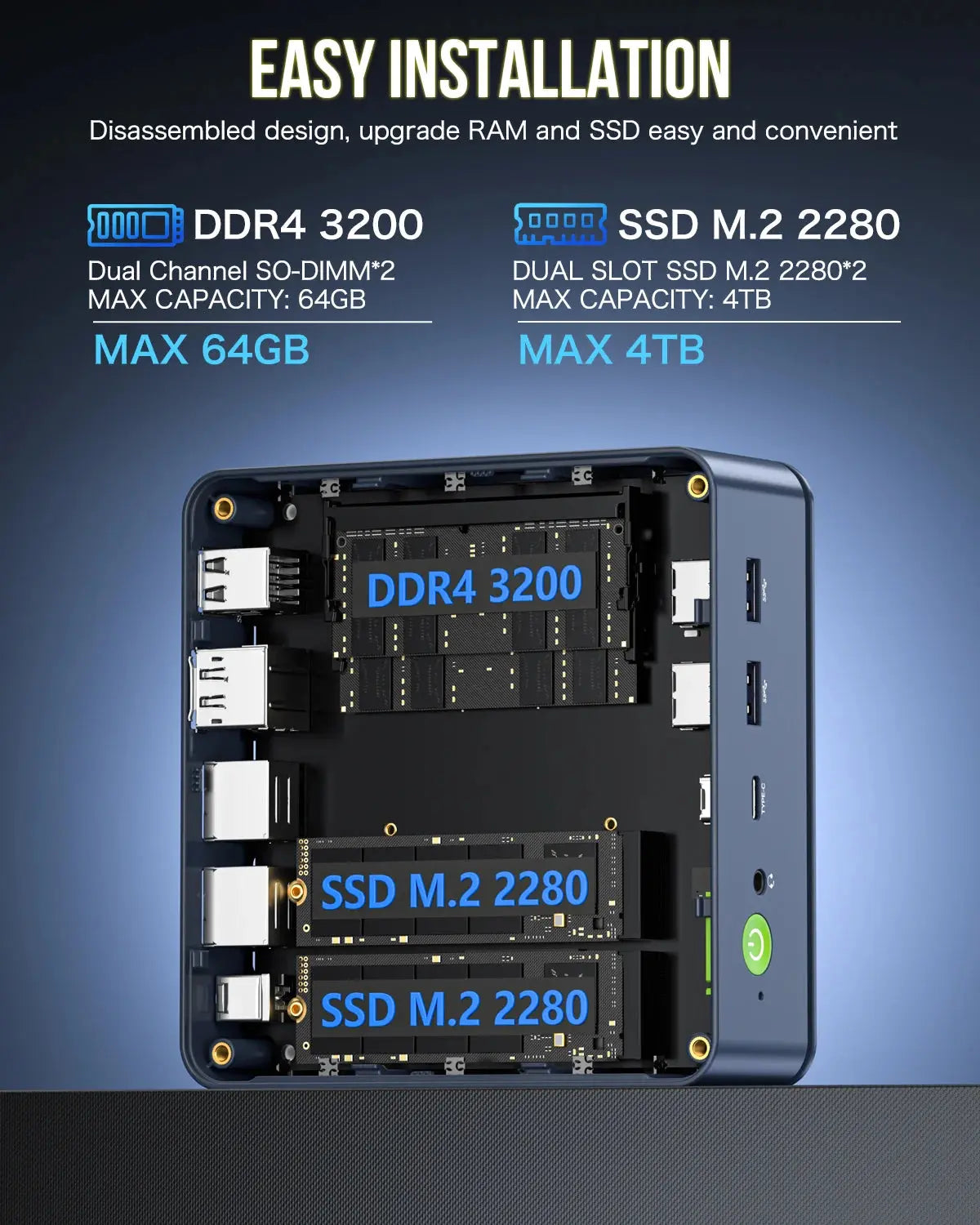 GMKtec NucBox M5 Plus Mini PC AMD Ryzen™ 7 5825U - GMKtec GMKtec NucBox M5 Plus Mini PC AMD Ryzen™ 7 5825U - GMKtec