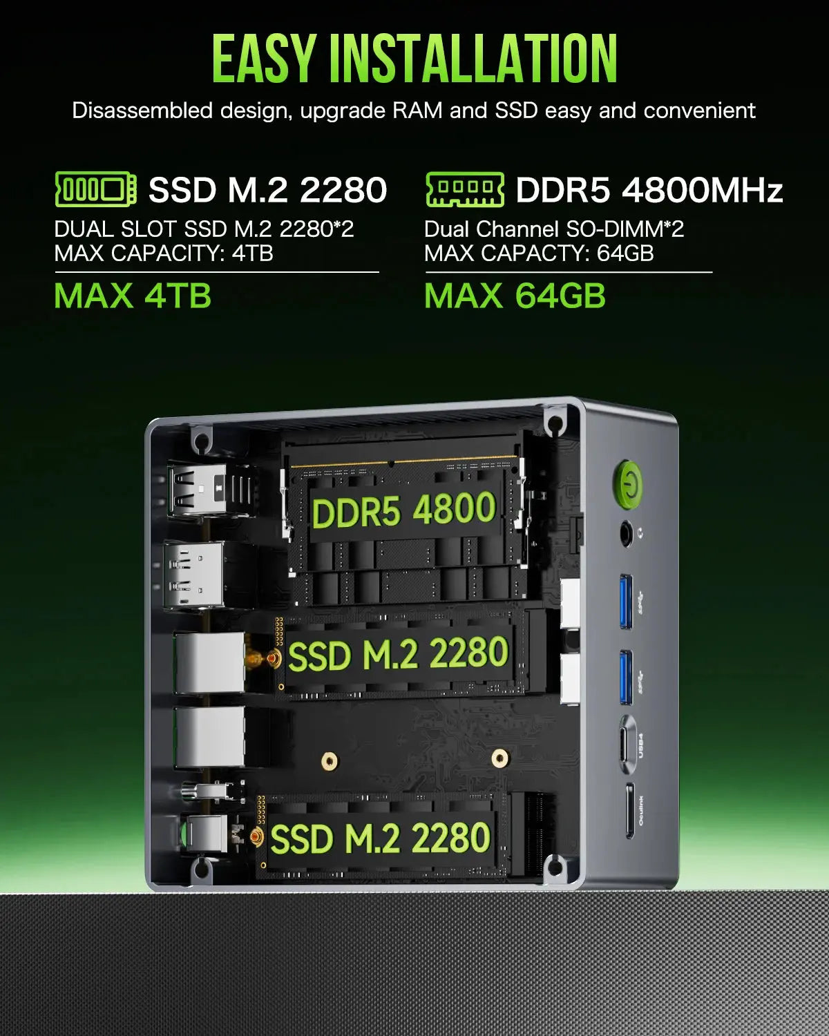 GMKtec NucBox M7 Mini PC AMD Ryzen™ 7 PRO 6850H - GMKtec GMKtec NucBox M7 Mini PC AMD Ryzen™ 7 PRO 6850H - GMKtec