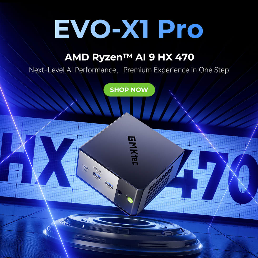 GMKtec EVO-X1 Pro AI Mini PC AMD Ryzen™ AI 9 HX 470