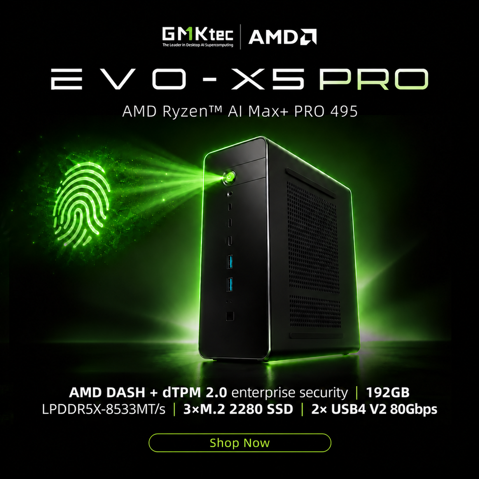 GMKtec EVO-X5 Pro AMD Ryzen™ AI Max+ PRO 495 AI Mini PC