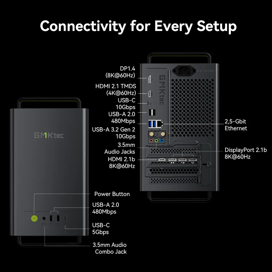 GMKtec NEO-X1 Pro MODT Gaming PC AMD Ryzen™ 9 9955HX3D + NVIDIA® GeForce RTX™ 5070 GMKtec US