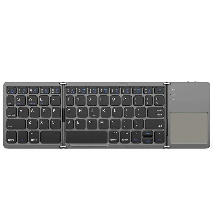 Mini Portable Tri-Fold Bluetooth Keyboard with Touchpad GMKtec US