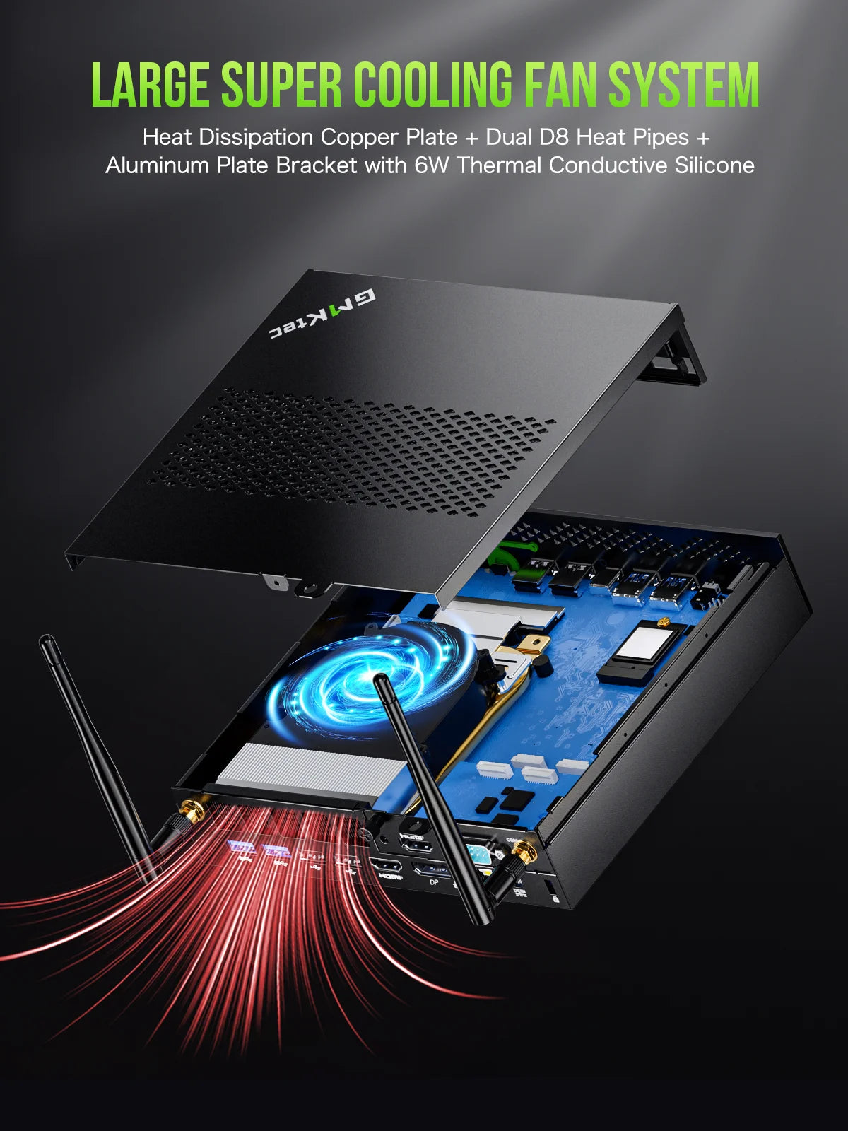 新品　GMKtec ミニpc 「16GB DDR5 1TB SSD」 K10 GMKtec NucBox K10 Mini PC Intel® 13th Core™ i9-13900HK