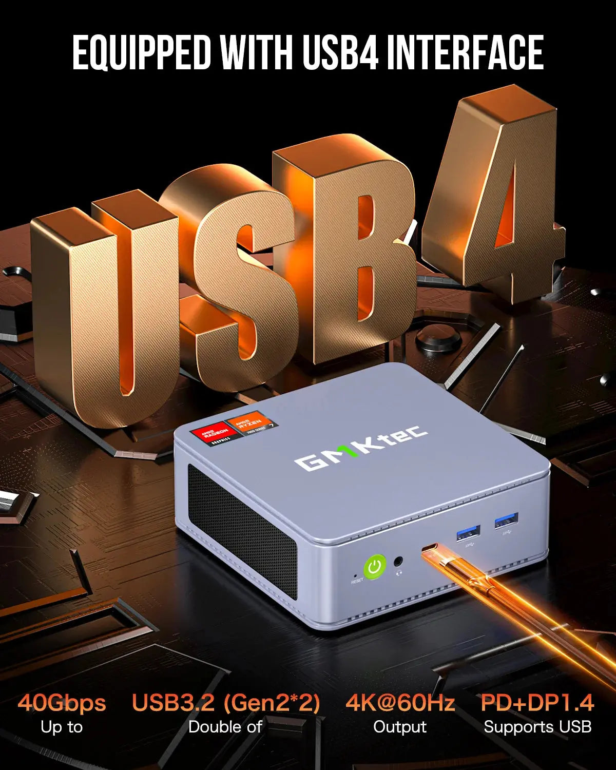 GMKtec NucBox K6 Mini PC AMD Ryzen™ 7 7840HS - GMKtec GMKtec NucBox K6 Mini PC AMD Ryzen™ 7 7840HS - GMKtec