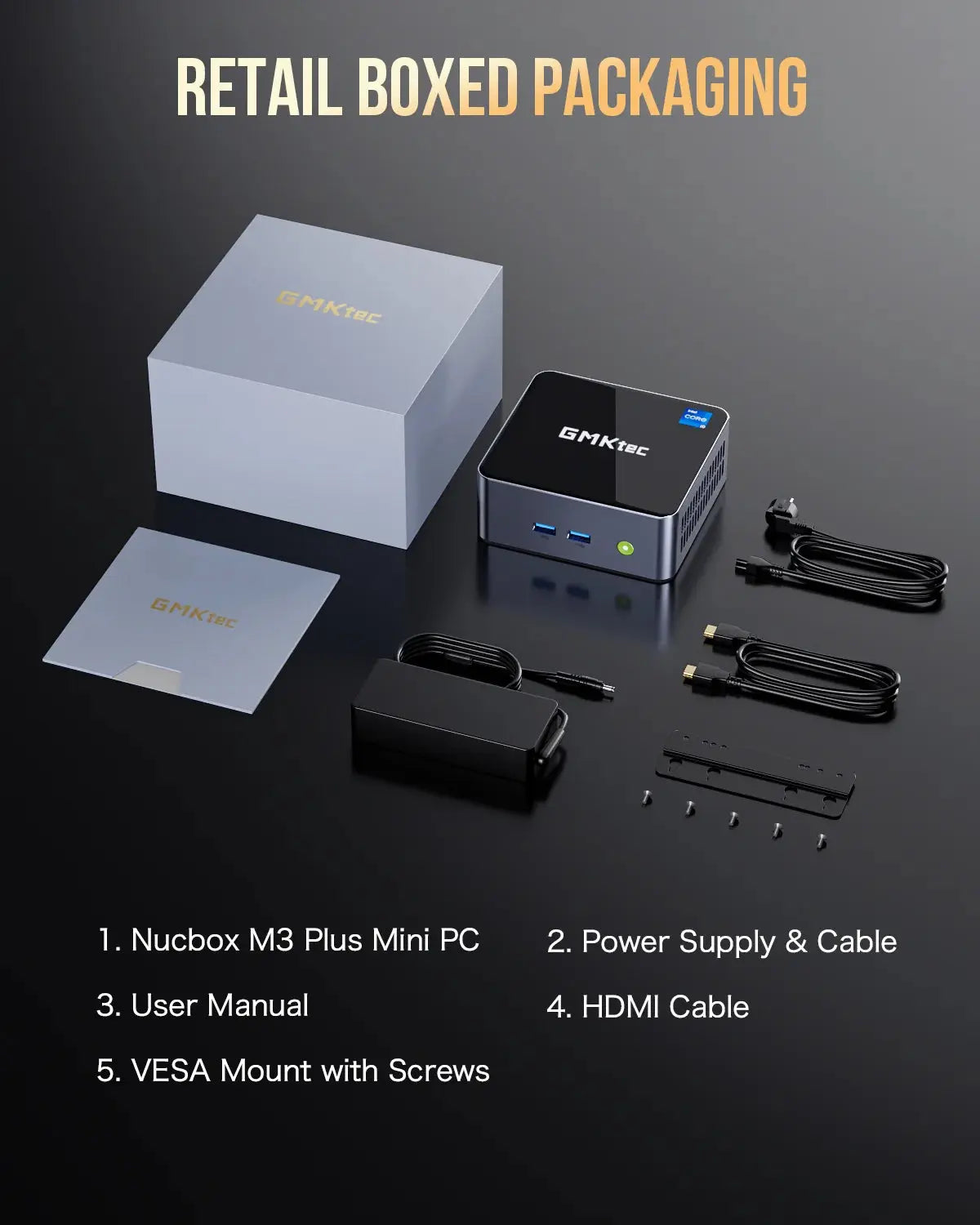 GMKtec NucBox M3 Plus Mini PC Intel® 12th Core™ i9-12900HK - GMKtec GMKtec NucBox M3 Plus Mini PC Intel® 12th Core™ i9-12900HK - GMKtec
