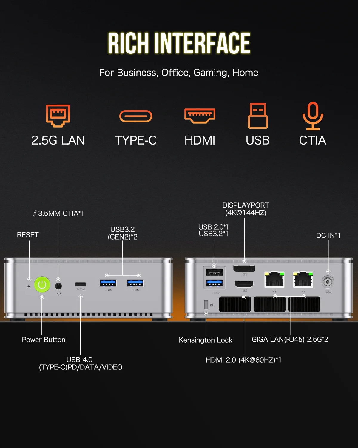 GMKtec NucBox K8 Mini PC AMD® Ryzen™ 7 8845HS